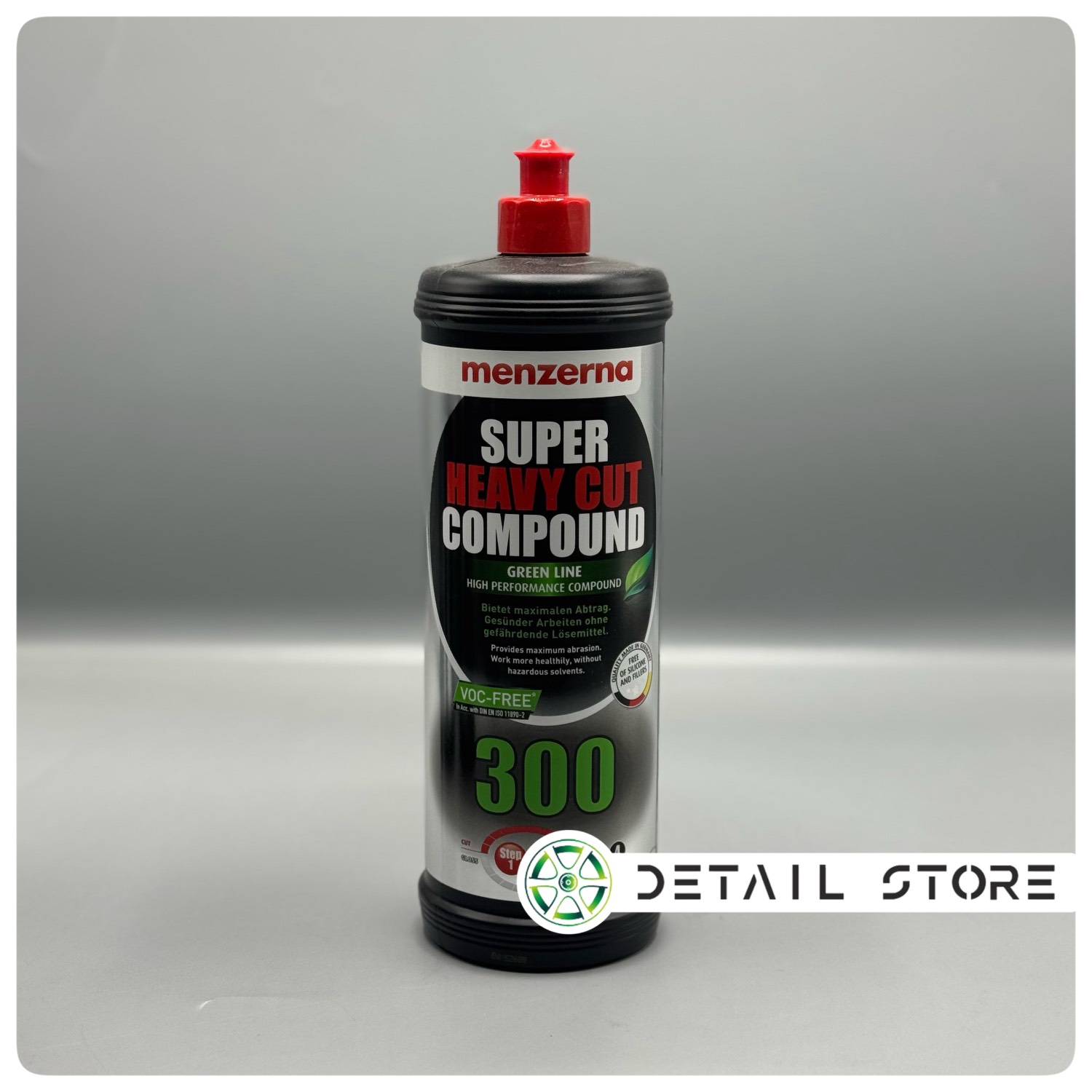 پولیش خیلی زبر 300 یک لیتری سبز منزرنا مدل Menzerna Super Heavy Cut 300 Green Line 1L